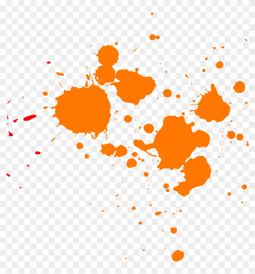 Orange Paint Splatter Png - Off With His Head: The Story #1137008