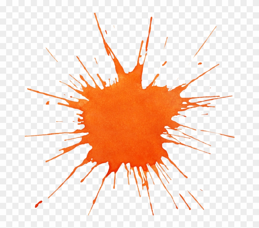 Pin Orange Paint Splatter Clip Art - Orange Splat Png #1137029