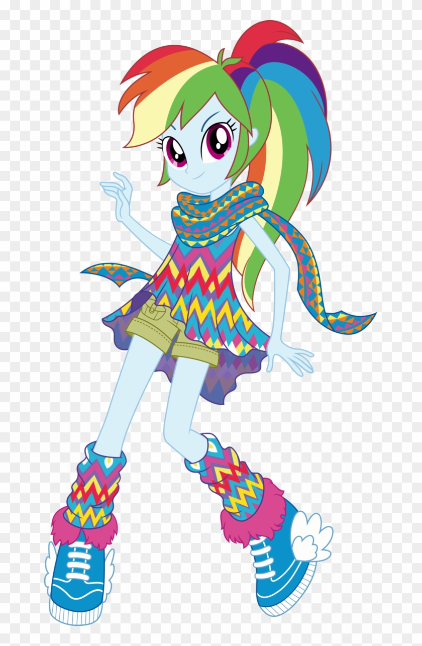 Geometric Style Rainbow Dash Vector By Icantunloveyou - My Little Pony Equestria Girls Legend Of Everfree Rainbow #1137104