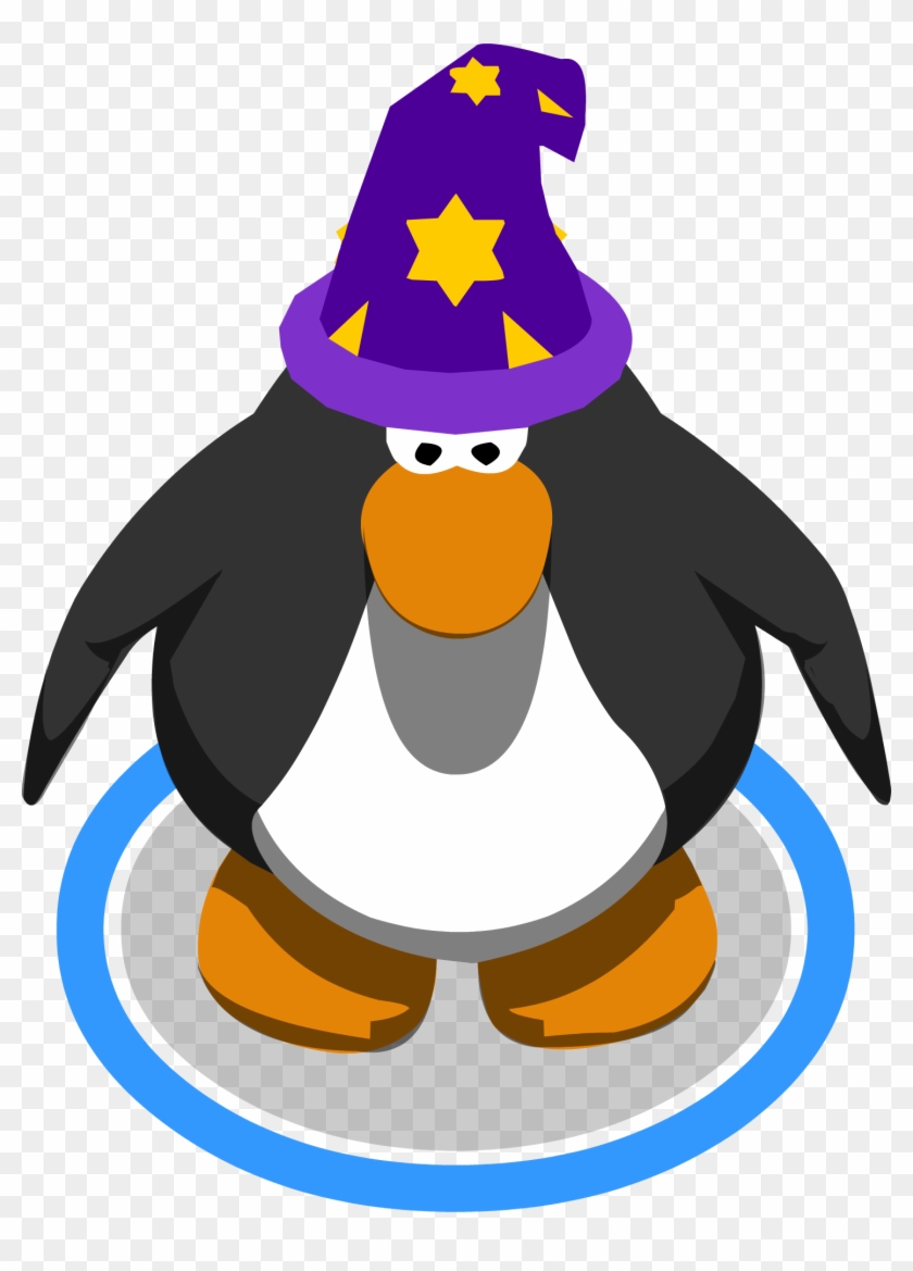 Purple Wizard Hat Ingame - Club Penguin 3d Penguin #1137145