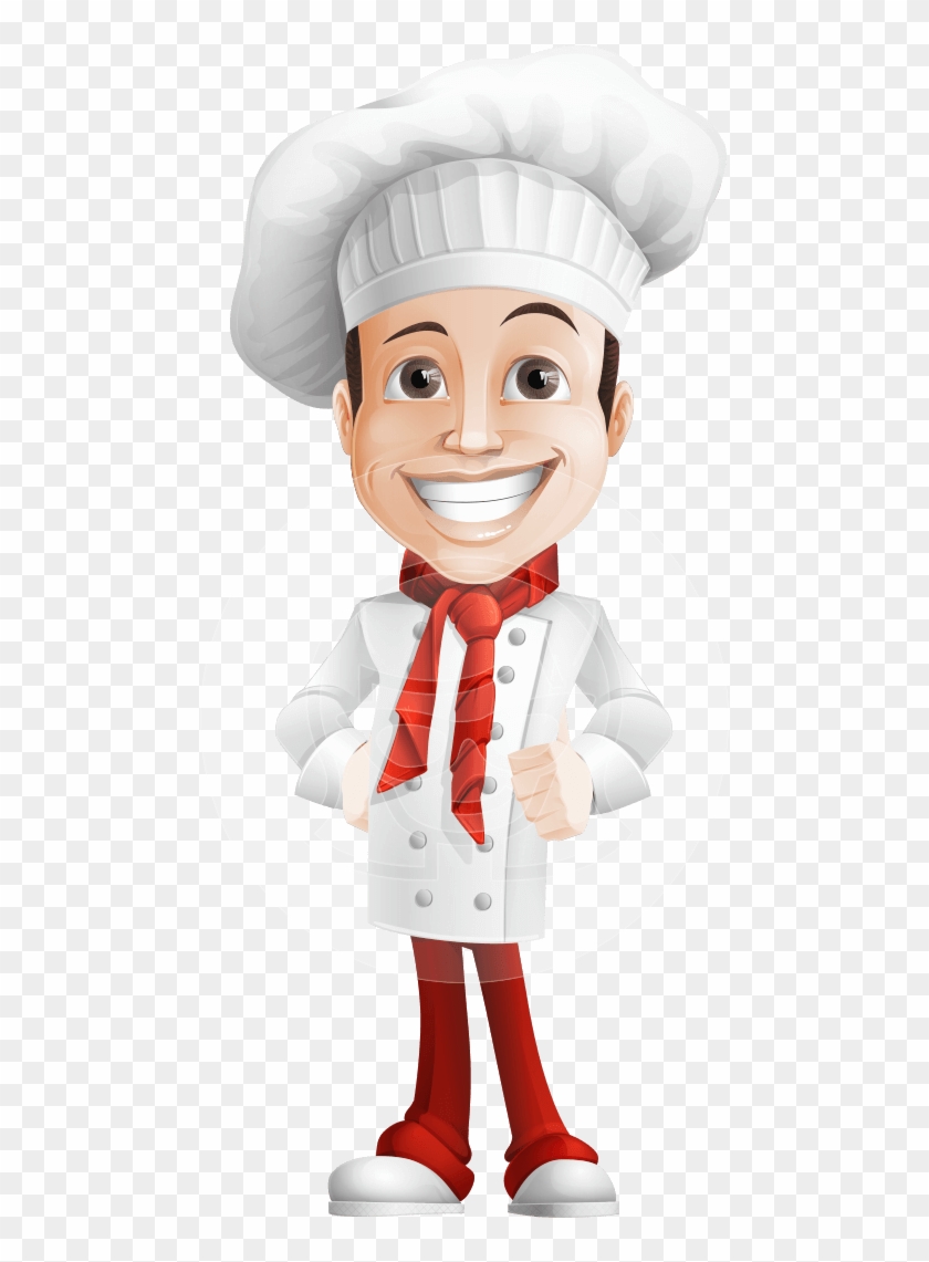 Male Chef Vector Cartoon Character - Cartoon #1137219
