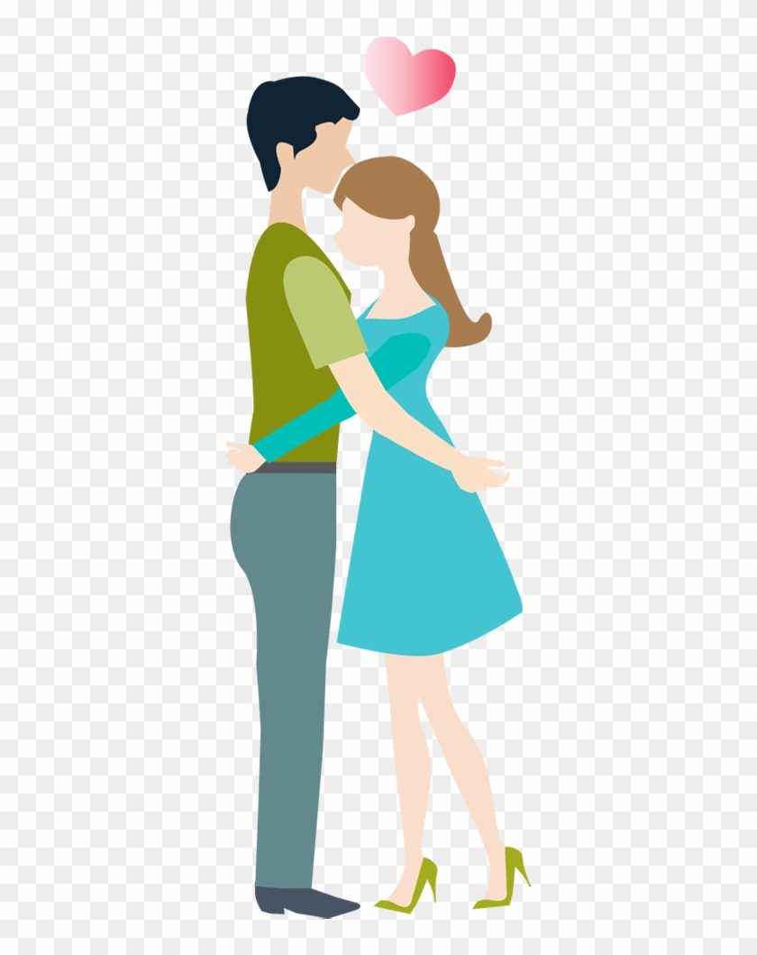 Cartoon Loving Couple Hug - Cartoon Couple Hug Png #1137225