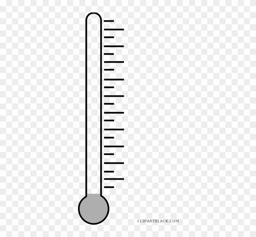 Weather Thermometer Tools Free Black White Clipart - Thermometer #1137263