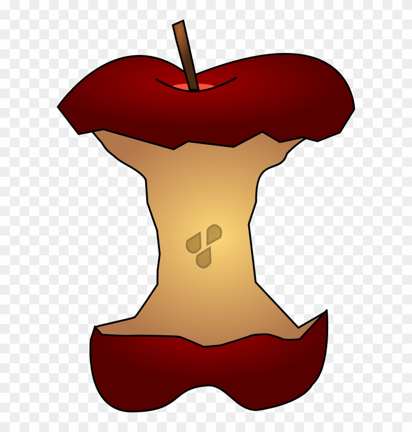 red apple core