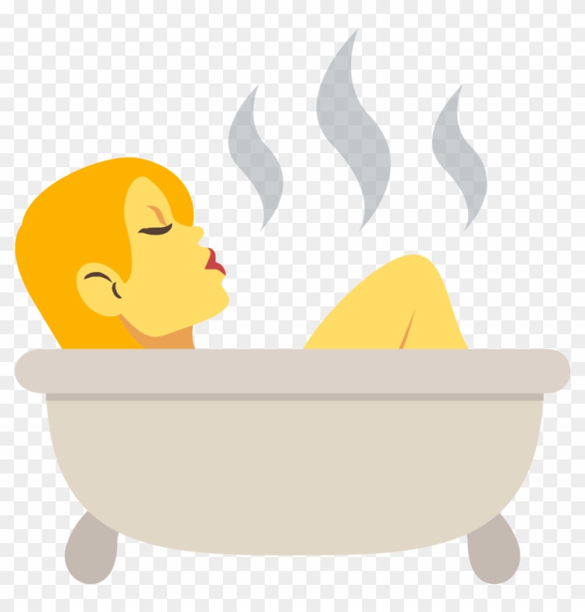 File - Emojione 1f6c0 - Svg - Emoji Taking A Bath #1137548