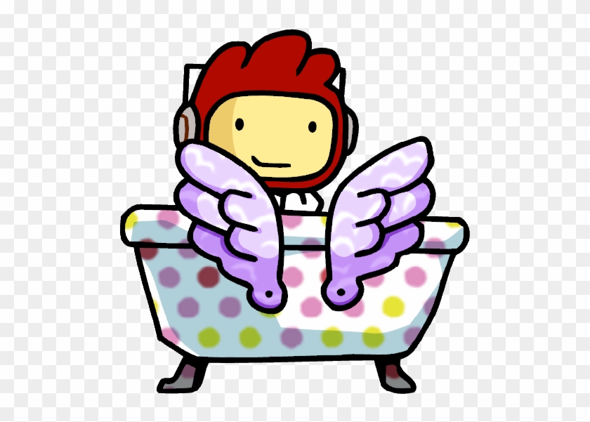 Maxwell In A Bathtub-su - Scribblenauts Bathtub #1137560