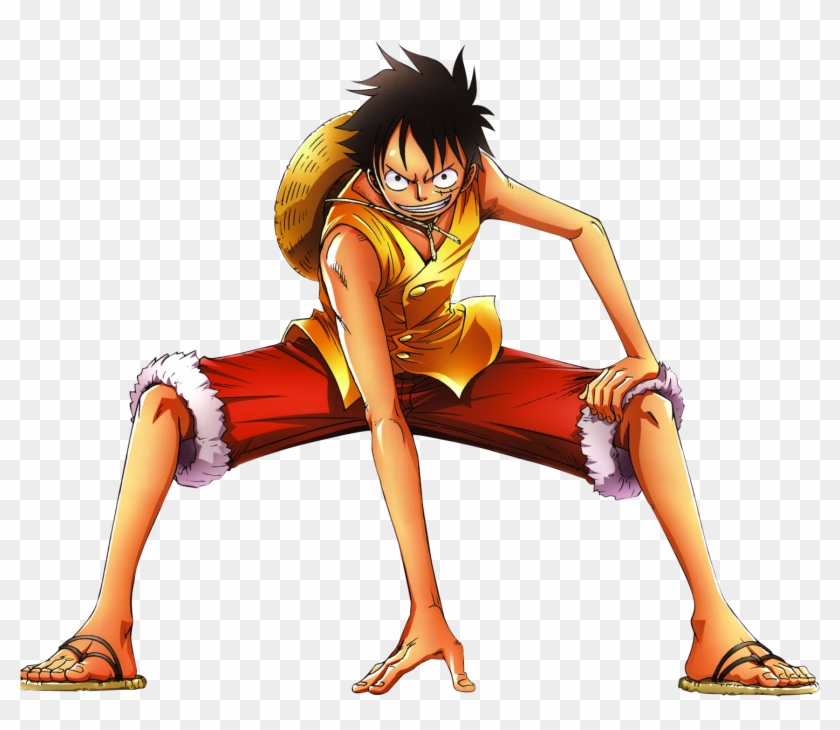 Awesome Monkey D Luffy One Piece With White Background - Luffy D Monkey Png #1137617