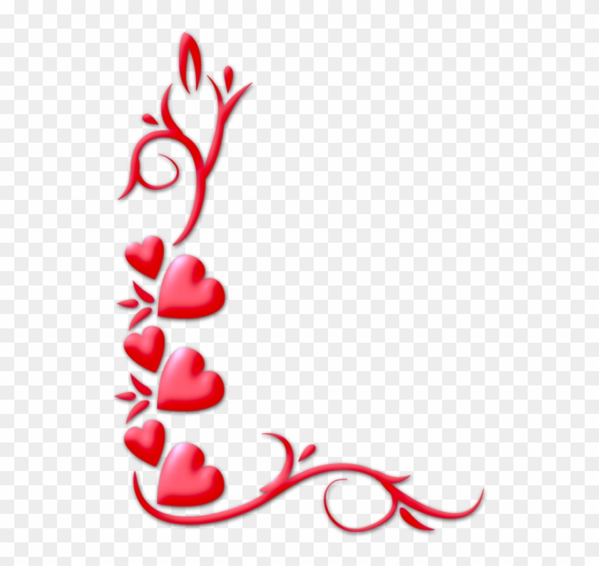 Free Valentines Day Border Png - Love Border Design Png #1137643