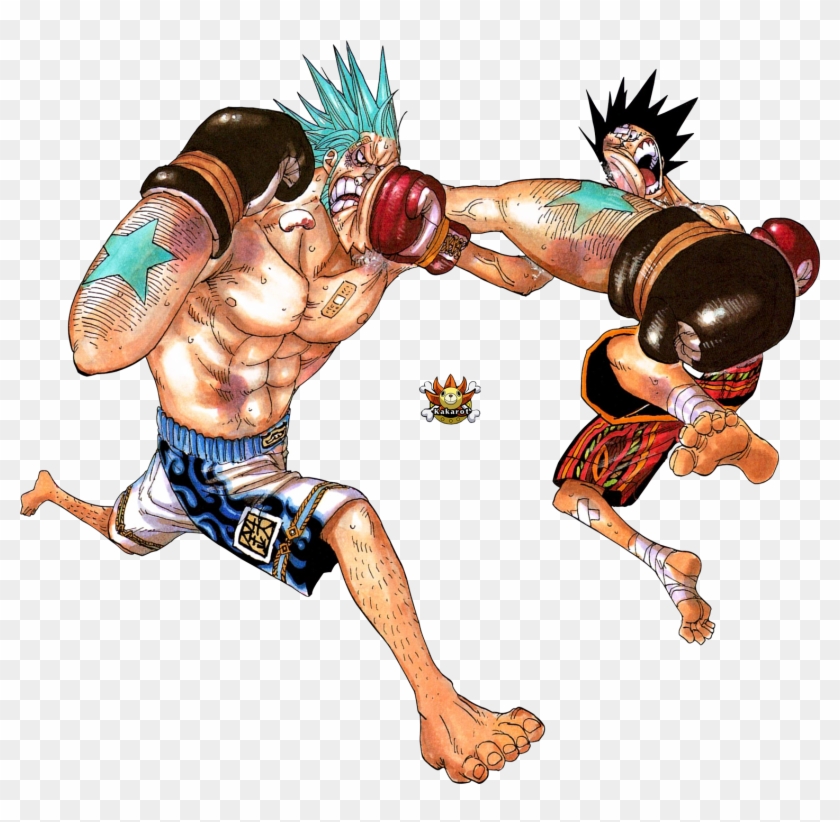 Burning Blood Franky Monkey D - One Piece Luffy And Franky #1137674