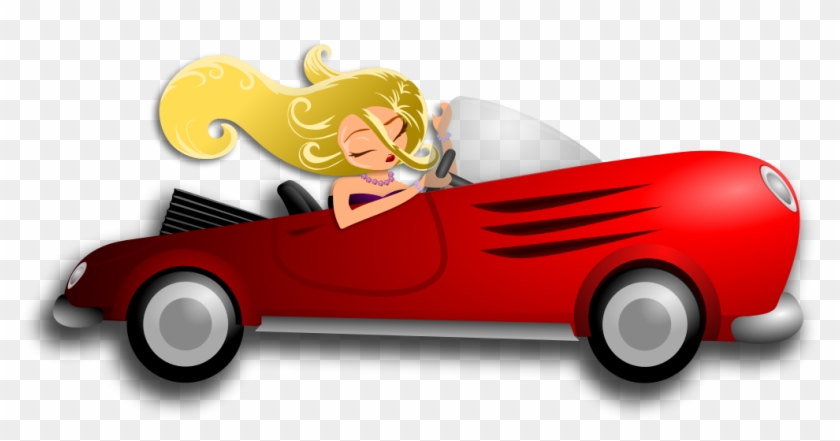 File - Blondewomandrivingcar - Svg - Car Driving Png Gif #1137693