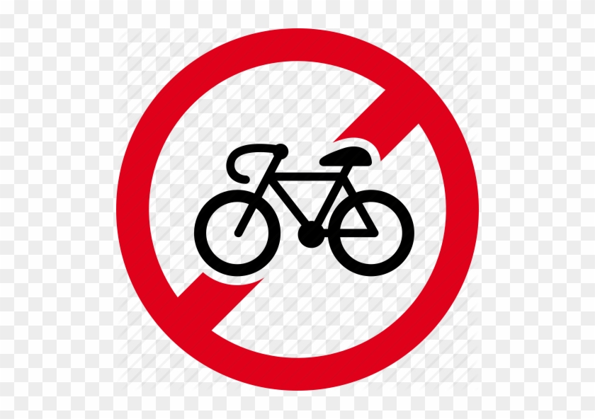Bicycle, Bike, Entry, Forbidden, No, Prohibited, Ride - No Cycling Road Sign #1137796