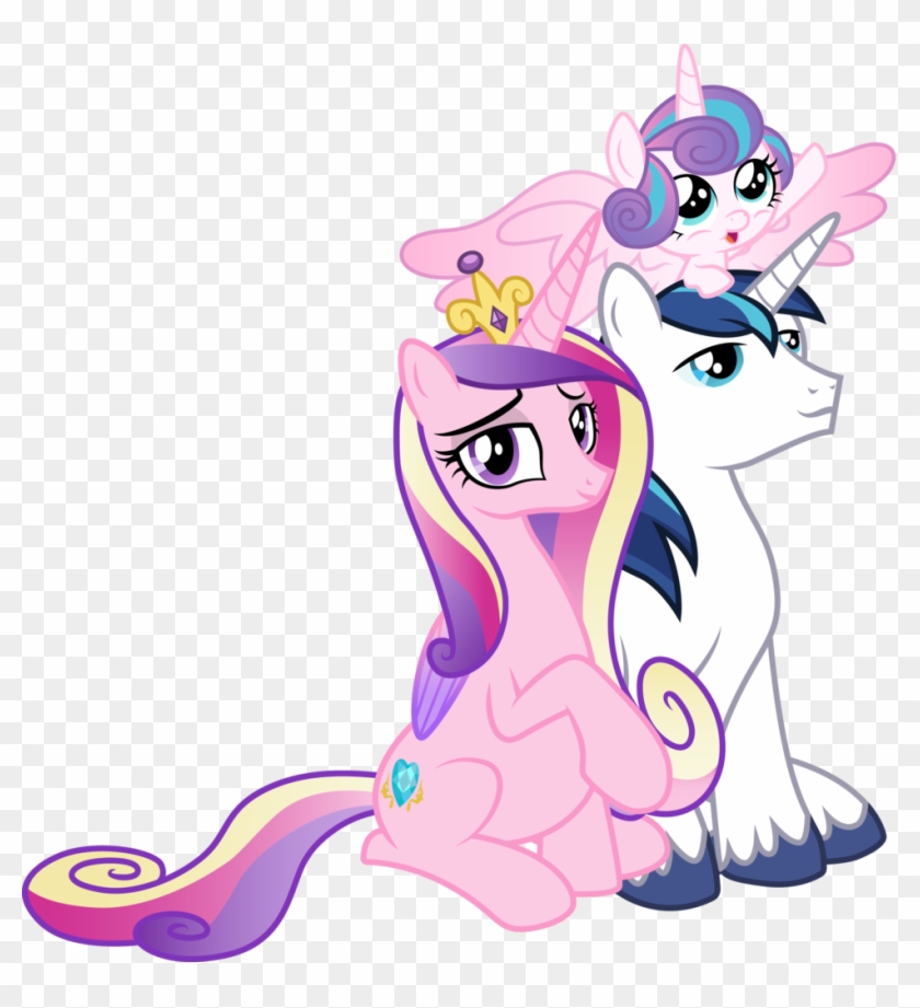 You Can Click Above To Reveal The Image Just This Once, - Shining Armor Cadence And Flurry Heart #1137849