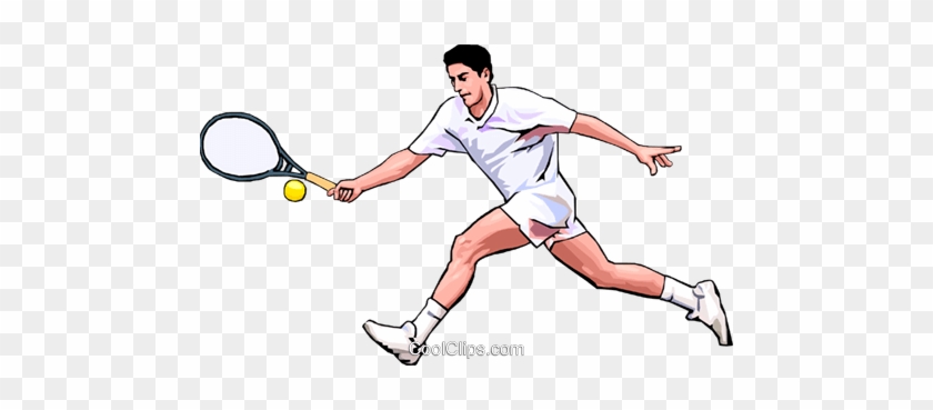 Tennis Player Royalty Free Vector Clip Art Illustration - Soft Tennis #1137910