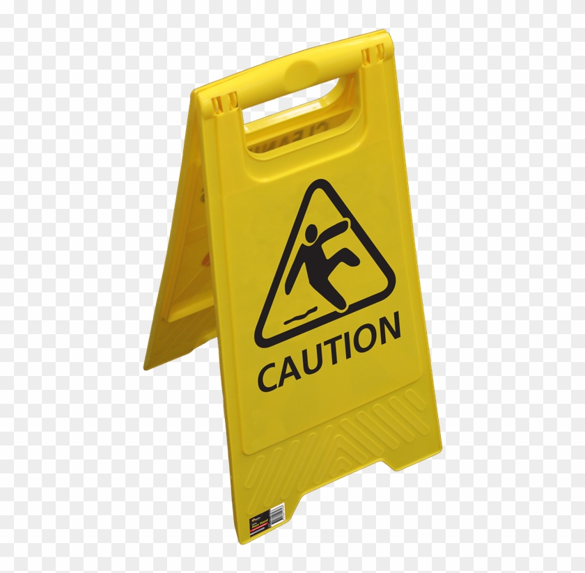Builders Edge Safety Yellow Caution Floor Sign - Caution Floor Sign Png #1137943