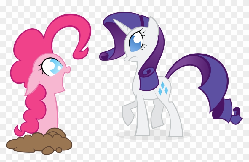 Pinkie Pie Rarity Pony Pink Purple Mammal Cartoon Vertebrate - Horse #1137952
