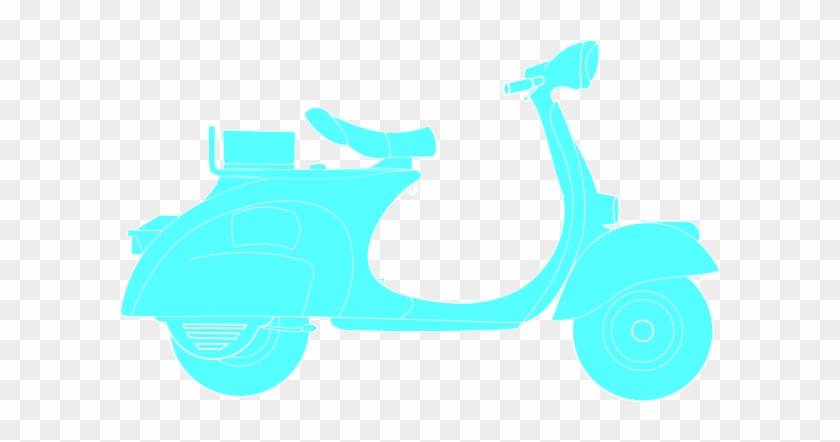 Turquoise Scooter Svg Clip Arts 600 X 362 Px - Kata Kata Anak Vespa Extreme #1138076