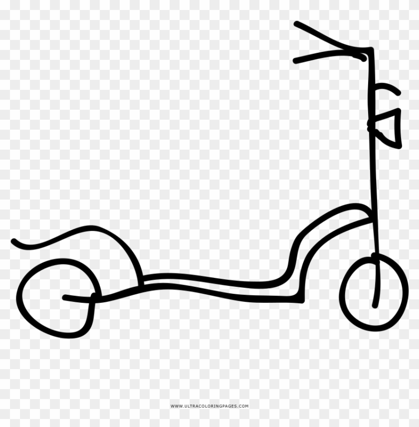 Scooter Coloring Page - Drawing #1138165