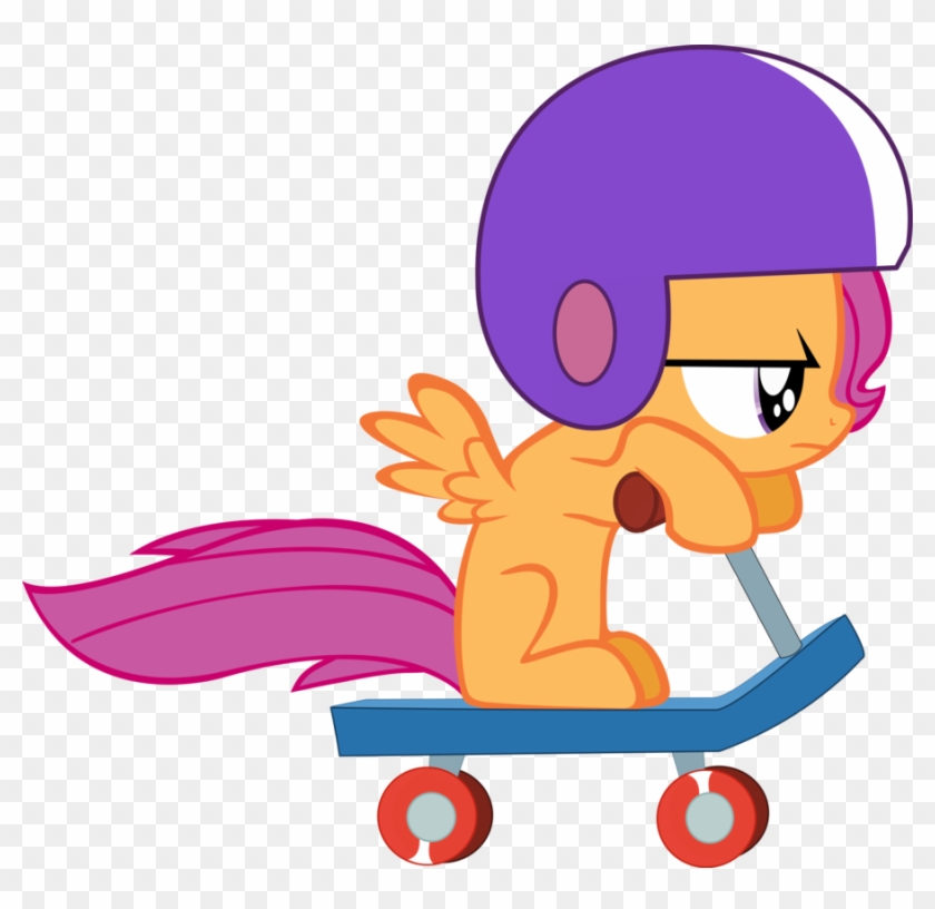 Scootaloo On A Scooter By Jeosadn - Scootaloo On Her Scooter #1138234