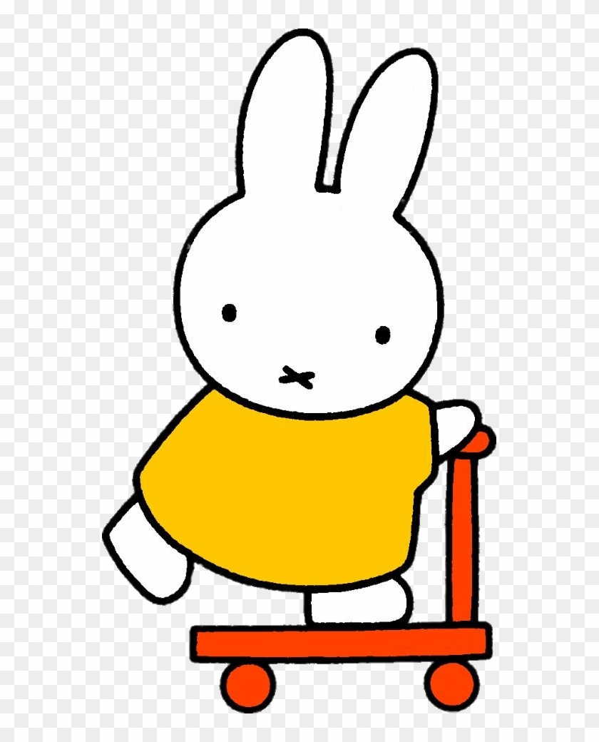 Miffy On Scooter Download In Png Format - Nijntje #1138247
