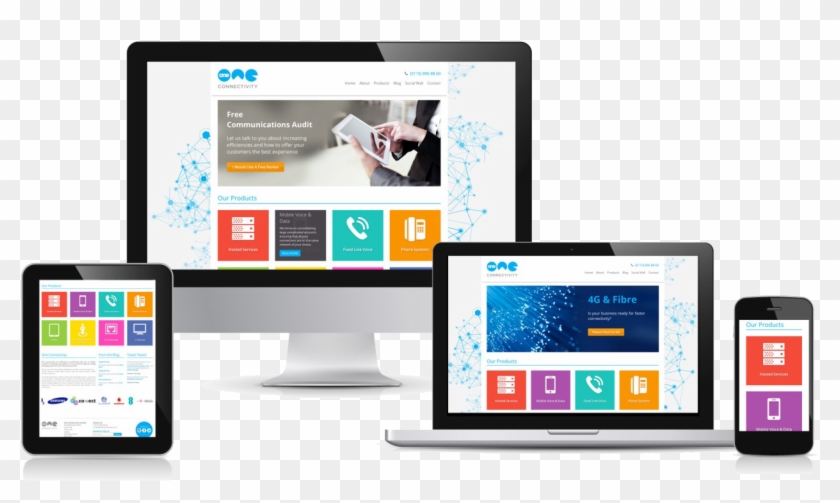 Responsive Web Design Png Transparent Images - Web Development Promotion #1138385