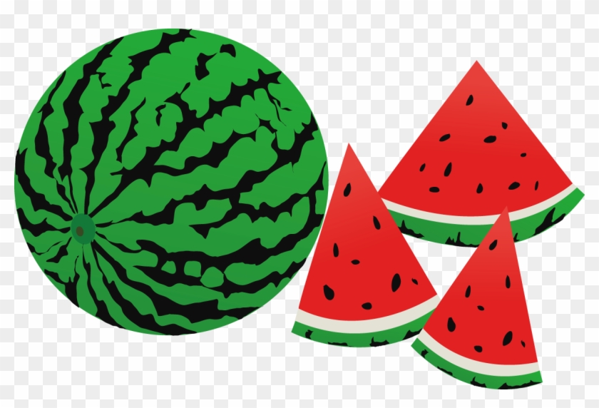 Flat Cartoon Watermelon - Watermelon #1138517