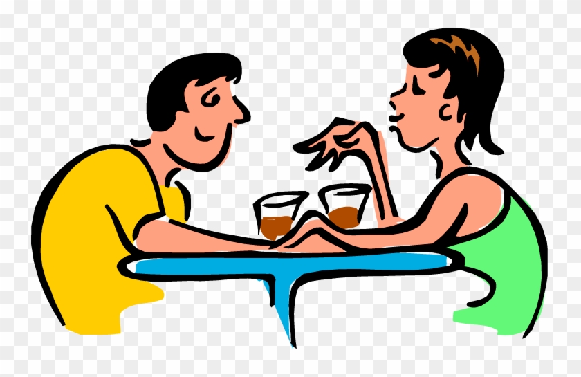 Husband And Wife Talking Clipart #1138577