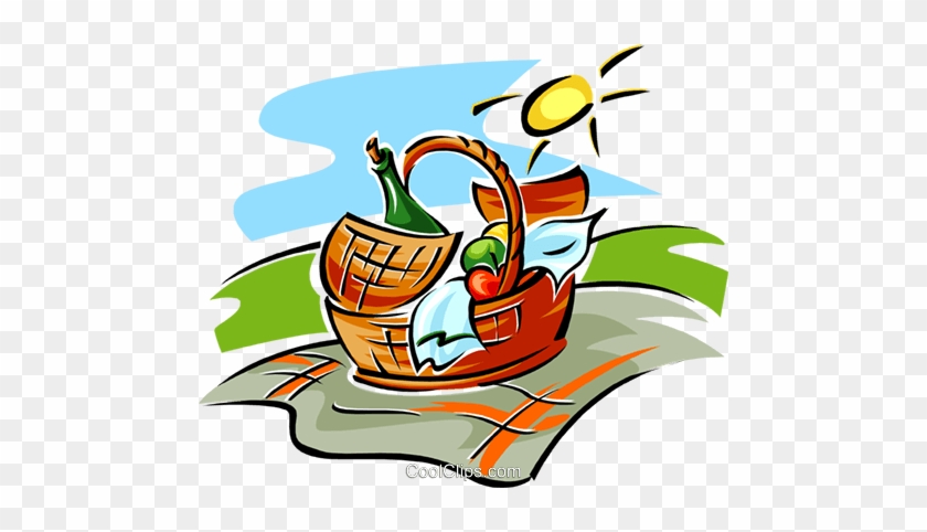 Picnic Hamper Royalty Free Vector Clip Art Illustration - Labour Day Funny Gif #1138679