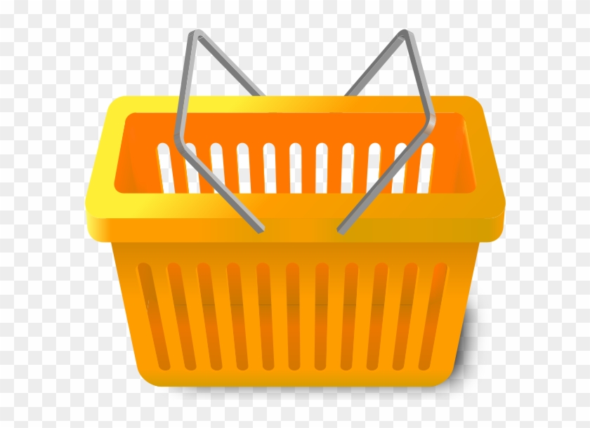 Shopping Cart Light Orange - Shopping Basket Vector Png #1138724