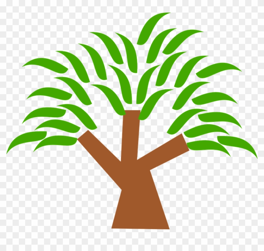 Palm Leaves Clipart 18, Buy Clip Art - Trees Clipart #1138805