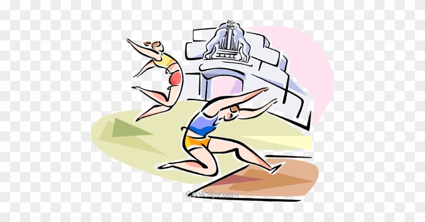 Long Jumpers Royalty Free Vector Clip Art Illustration - Long Jumpers Royalty Free Vector Clip Art Illustration #1138813