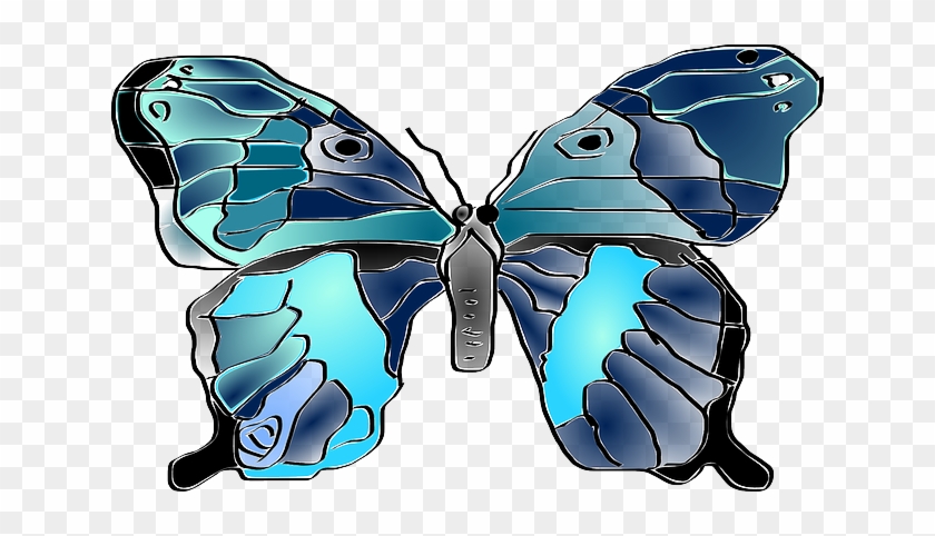 Insect Butterfly, Blue, Insect - Gambar Animasi Kupu Kupu Biru #1138929
