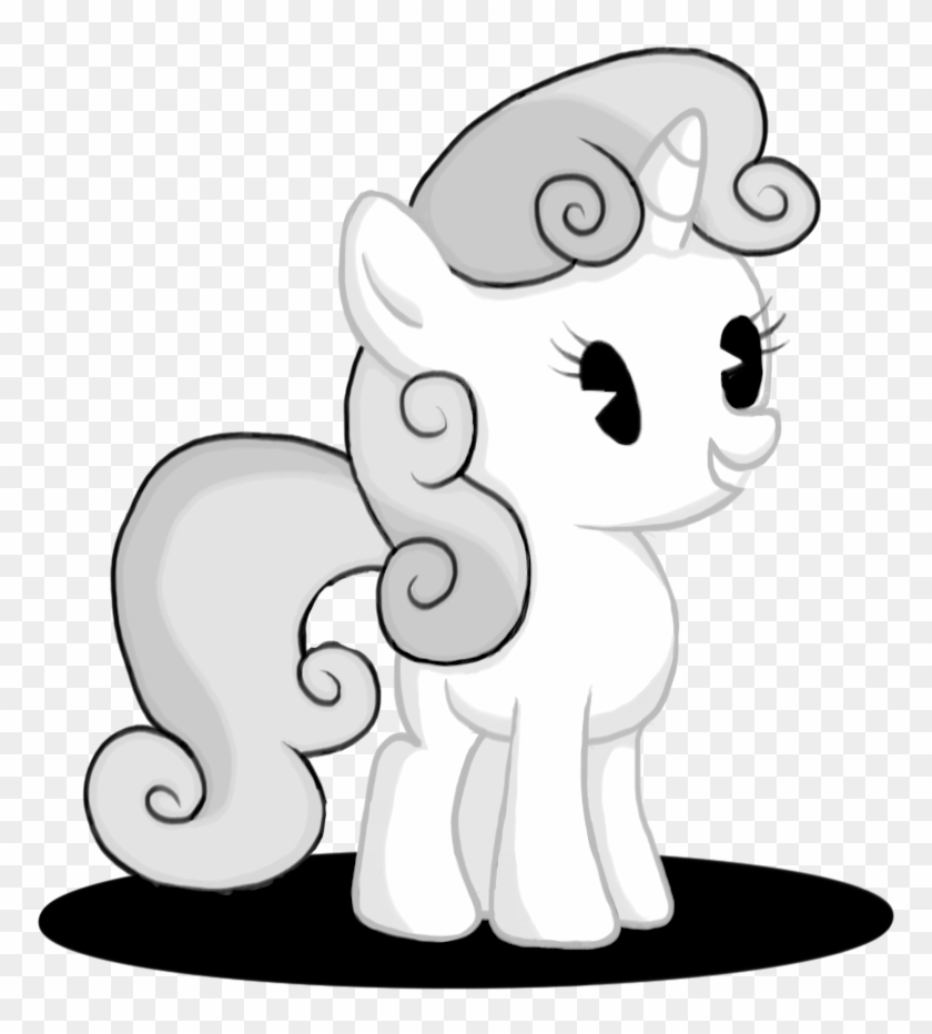 Rainbow Dash Pony White Black Black And White Dog Like - Cartoon #1138938