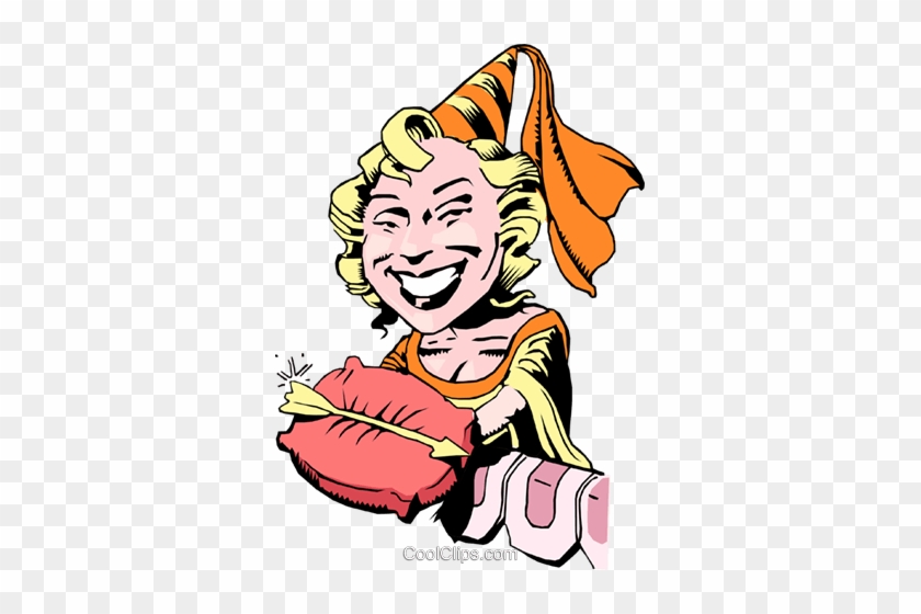 Pflegerin Jungfrau Cartoon Doppelter