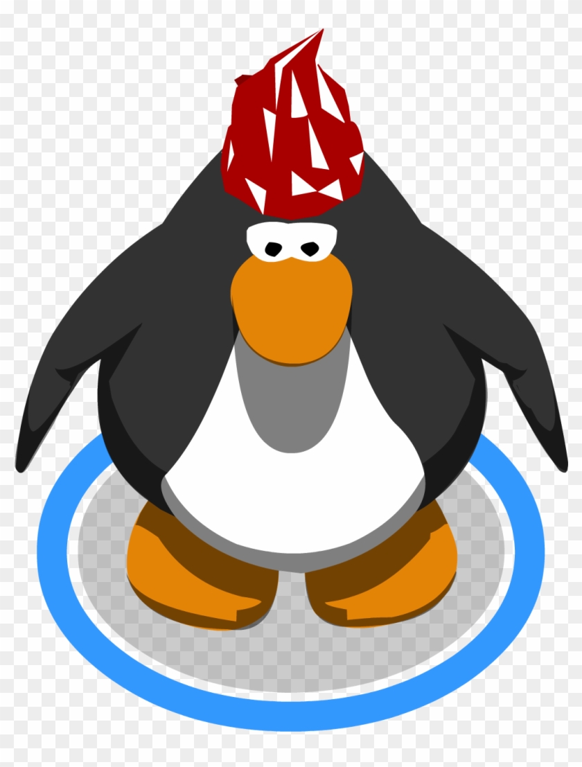 Red Paisley Bandana112233 - Club Penguin 10th Anniversary Hat #1139157