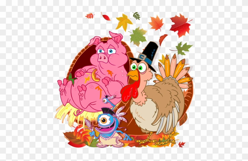 Great Selection Of Cartoon Thanksgiving By Cristopher - Great Selection Of Cartoon Thanksgiving By Cristopher #1139324