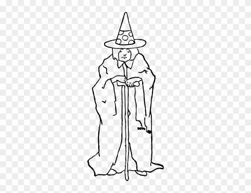 Old Witch - Outline Of A Witch #1139358