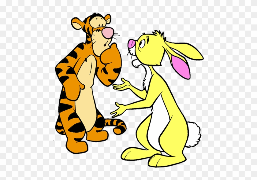 Rabbit Clipart Tigger - Winnie The Pooh Rabbit And Tigger #1139370