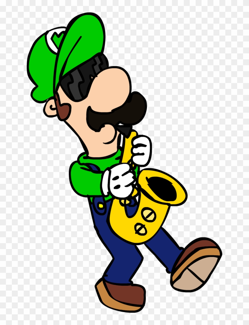 Hey Luigi Play The Sax By Miserysteaparty - Cartoon #1139464