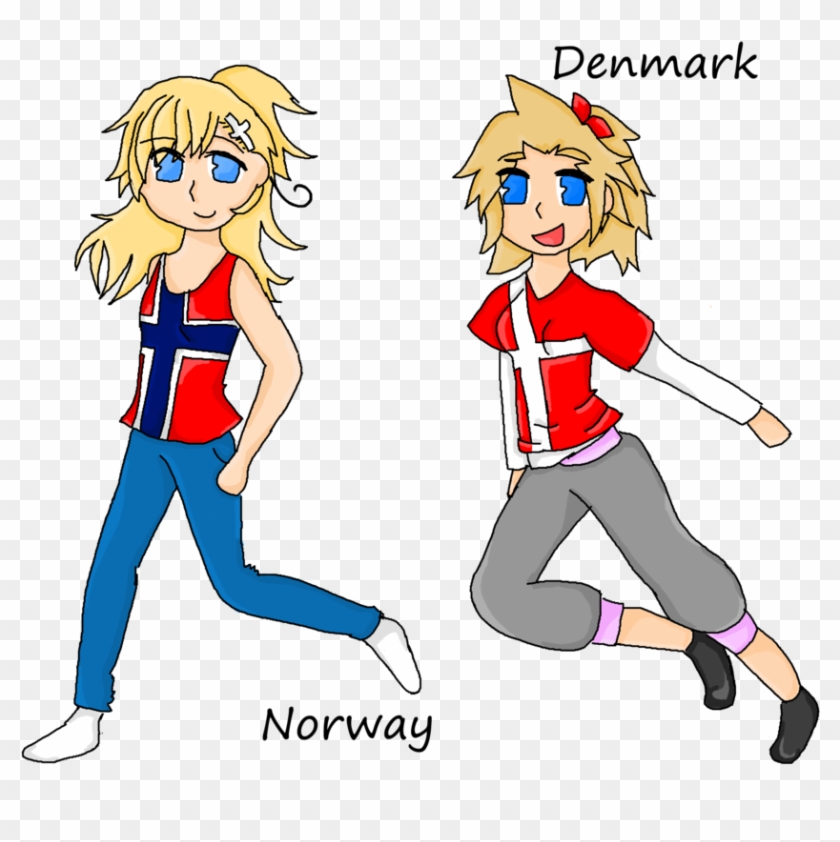 Askfemdanmark 14 17 Nyotalia Denmark And Norway By - Cartoon #1139499