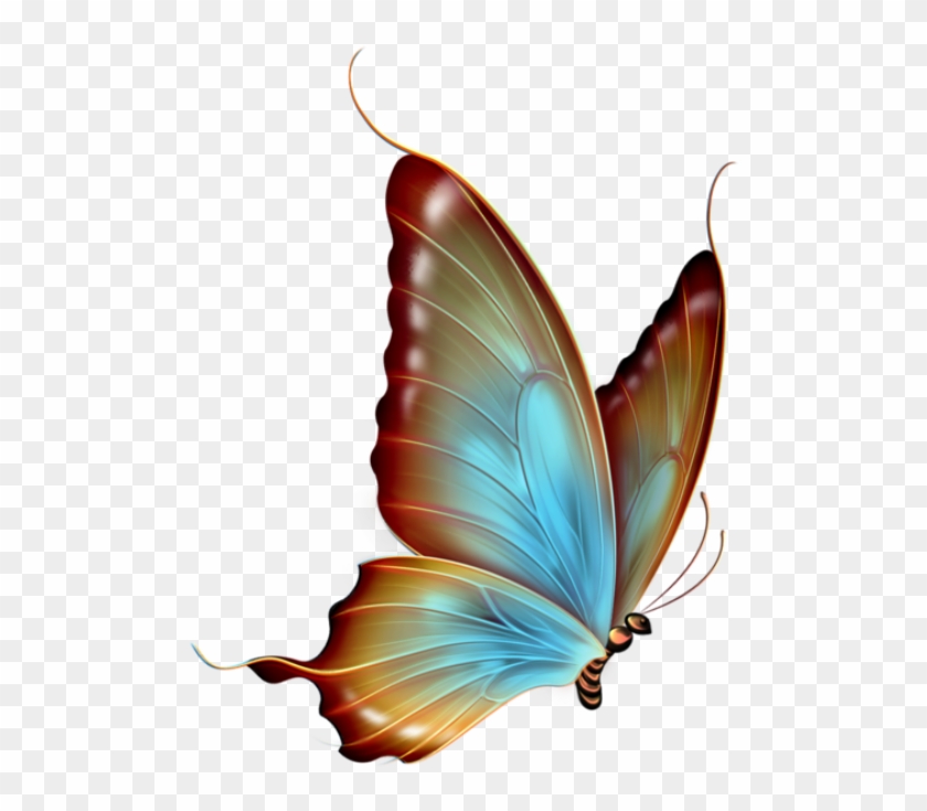 Borboletas Borboleta Realista Azul 2 Png - Butterfly Clip Art Transparent #1139665