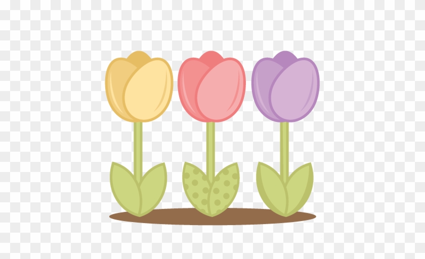 Tulip Clipart Tulips Svg Cutting Files For Scrapboking - Cute Cliparts For Scrapbooking #1139674