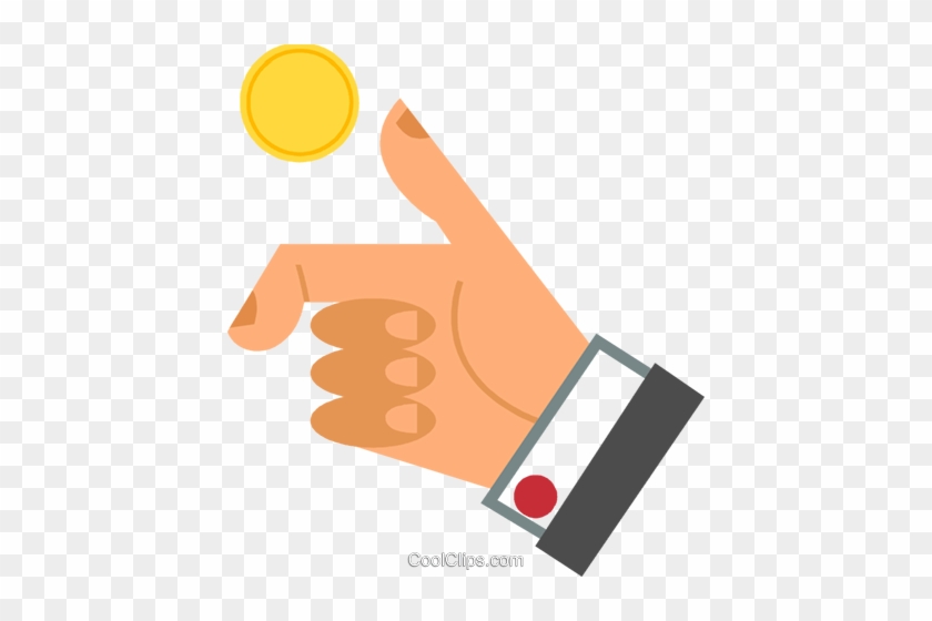 Coin Toss Royalty Free Vector Clip Art Illustration - Coin Toss Free Vector #1139706