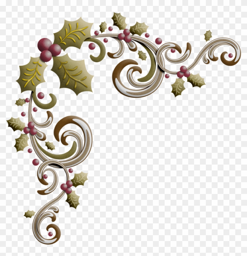 Coin Clipart Christmas - Country Christmas Holly Clipart #1139759