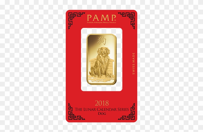 Pamp Suisse Lunar Dog 1oz Gold Bar - Pamp Dog Gold Bar #1139794
