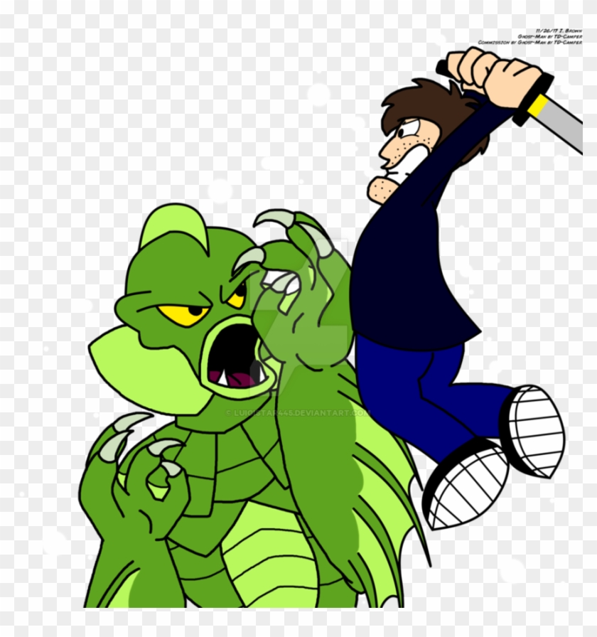 Battling The Creature By Luigistar445 - Cartoon #1139839