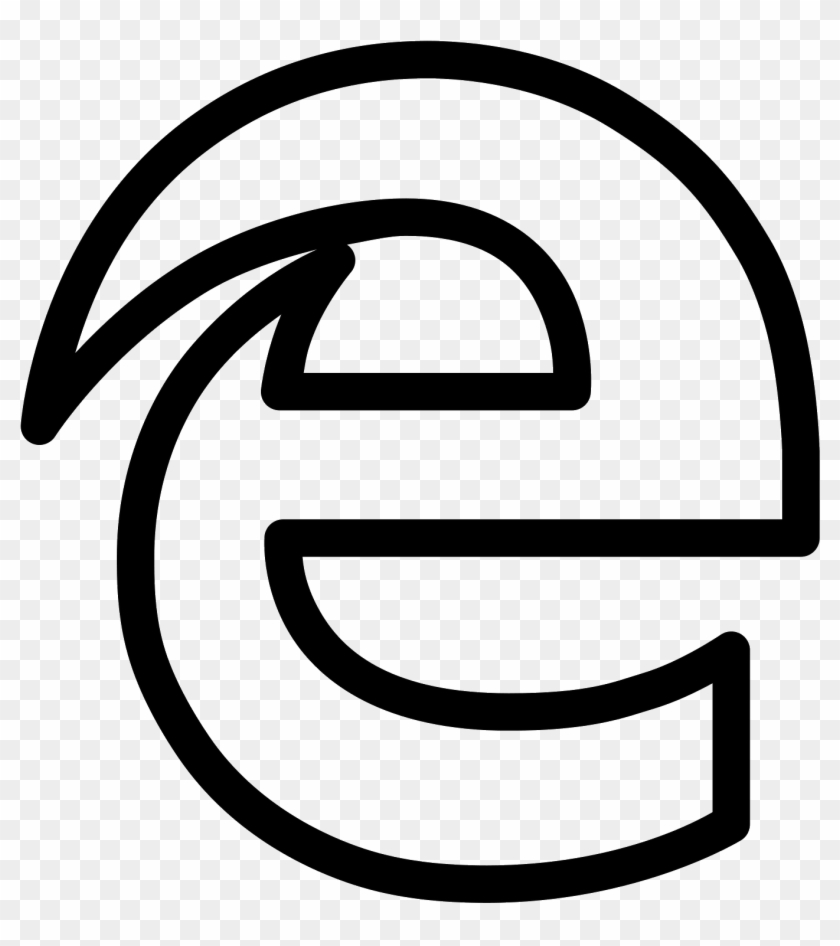 Microsoft Edge Icon - Microsoft Edge Icon White #1139870