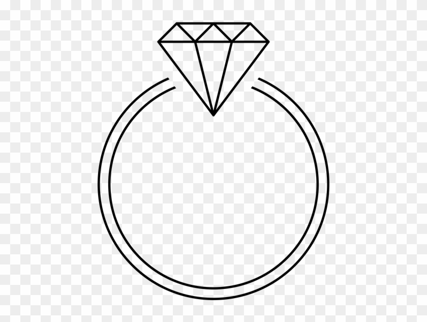 Ring, Diamond, Black, Transparent Background, Template - Black Ring Transparent Background #1139901