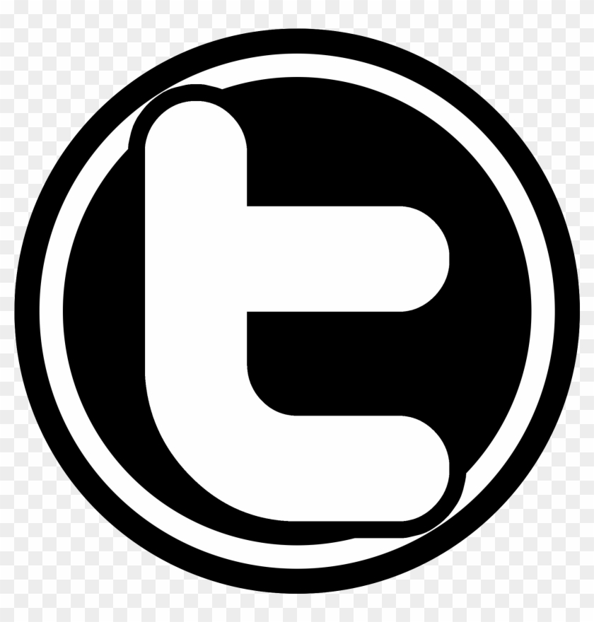 B&w Twitter Icon - Logo Twitter Preto Png #1139922