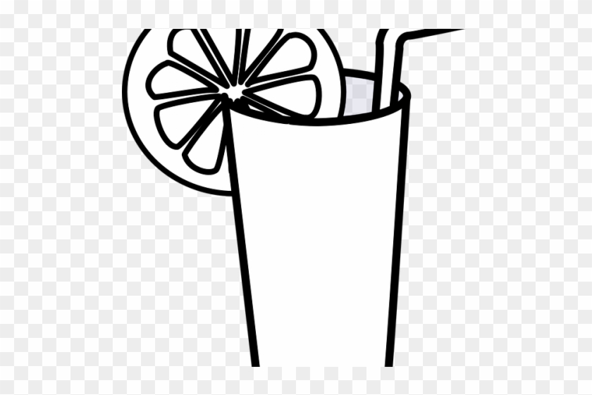 Juice Clipart Water - Lemonade Clip Art Black And White #1139932