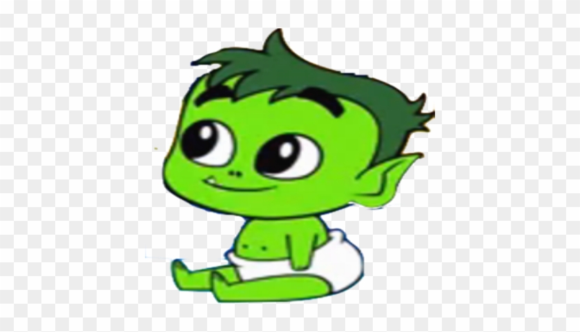 Beast Boy Clipart Green - Beast Boy As A Baby #1139956